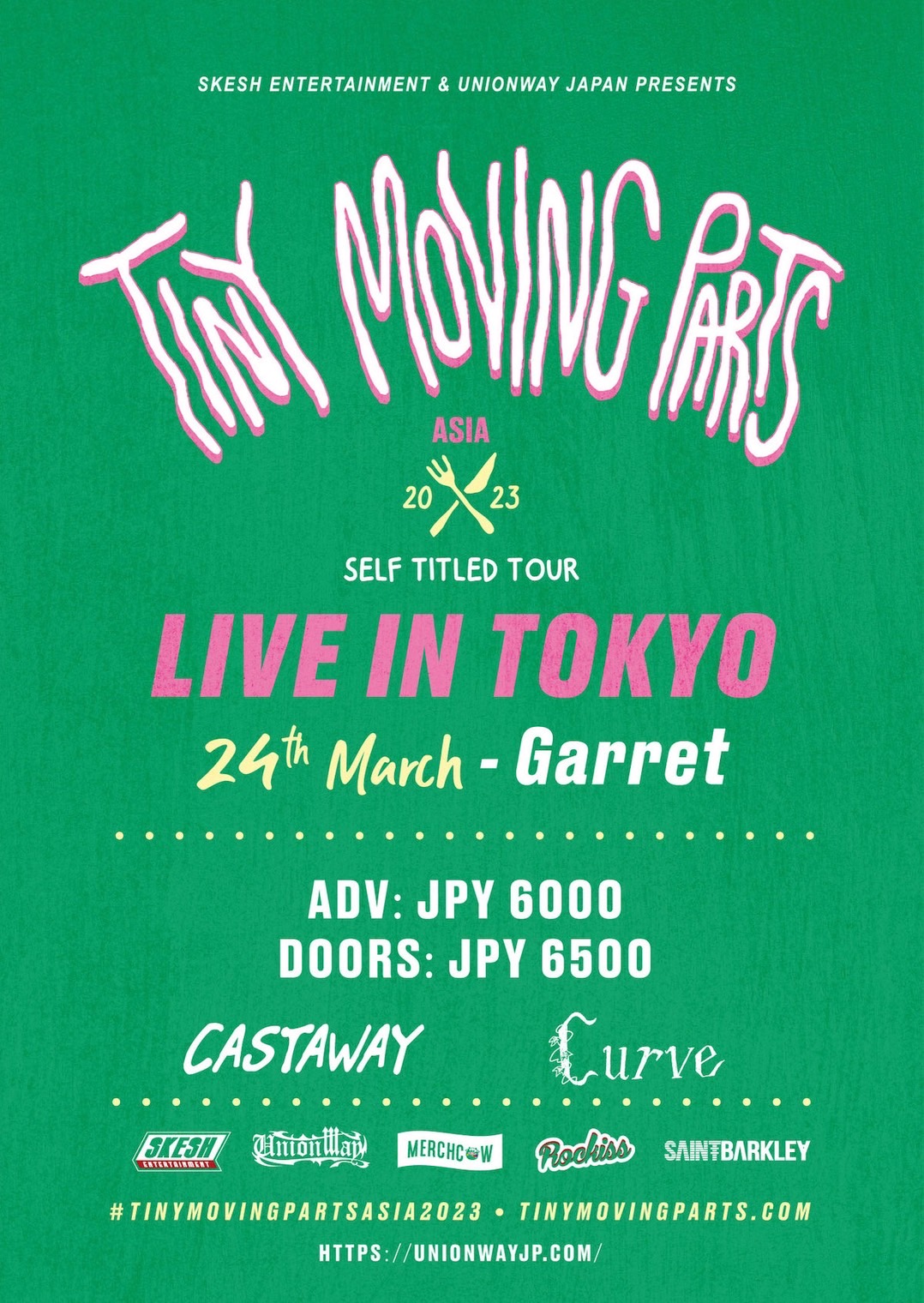 TINY MOVING PARTS Japan Tour 東京